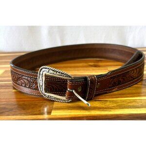 Ariat Men's genuine leather belt, size 36, western, cowboy, rodeo